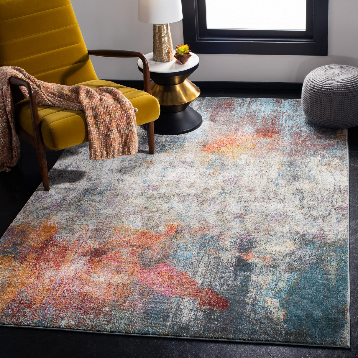 Safavieh Luxor Lux312A Ivory/Blue Rug - Safavieh - lux312a - 3