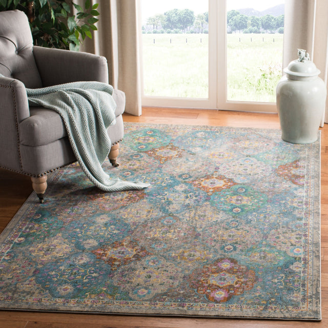 Safavieh Luxor Lux329A Ivory/Turquoise Rug - Safavieh - lux329a - 4