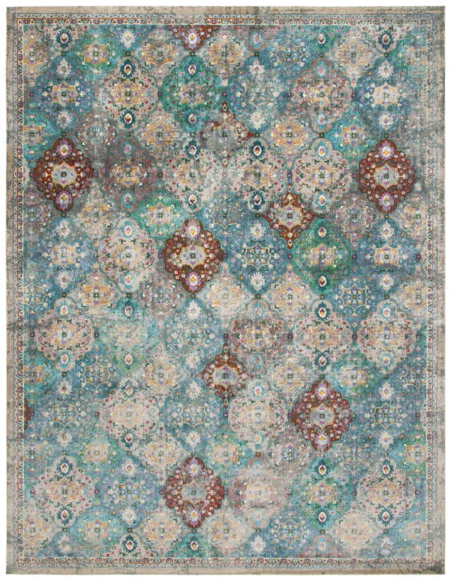 Safavieh Luxor Lux329A Ivory/Turquoise Rug - Safavieh - lux329a - 7r