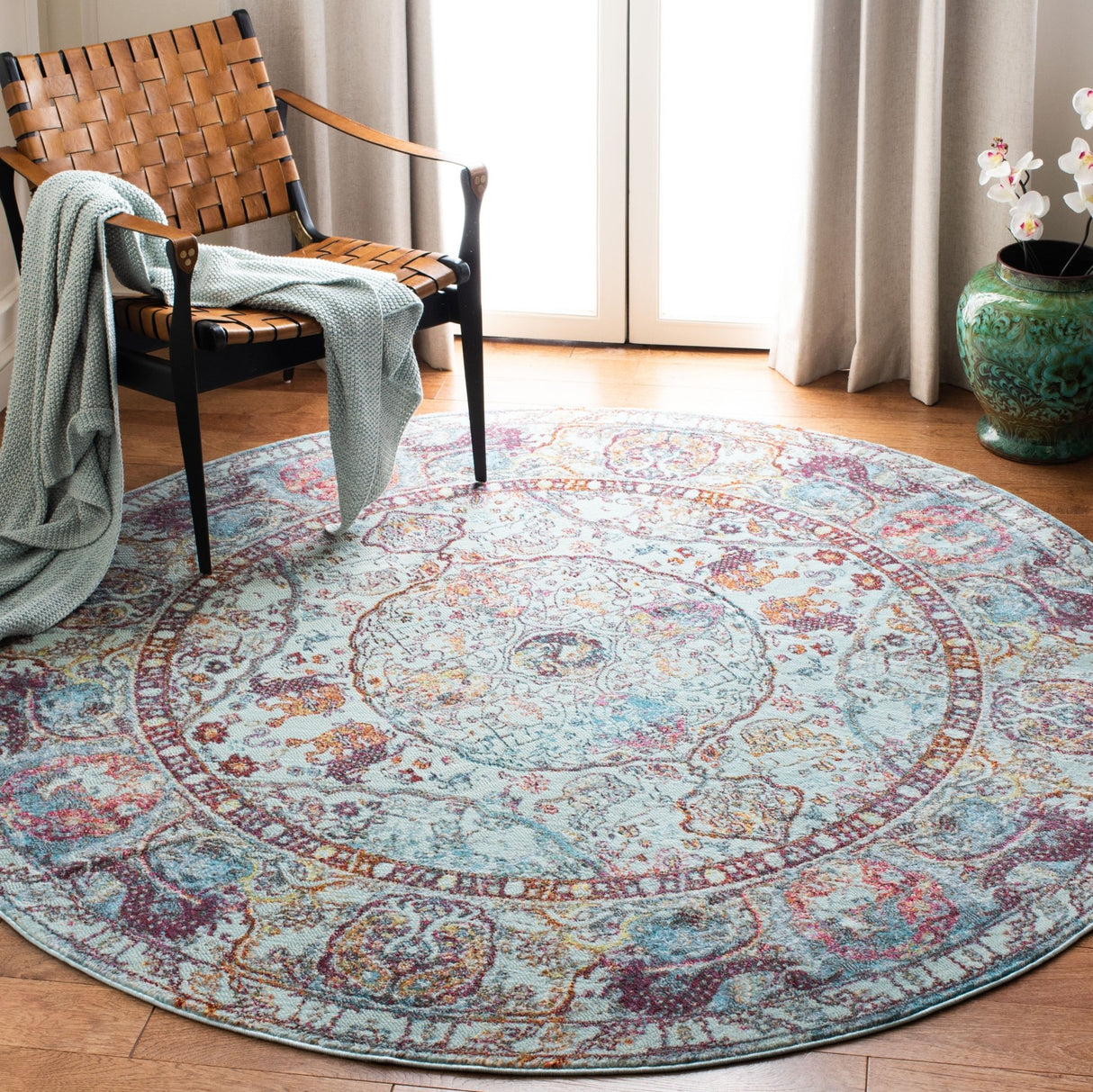 Safavieh Luxor Lux330K Turquoise/Aqua Rug - Safavieh - lux330k - 7r