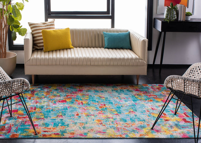 Safavieh Luxor Lux332J Aqua/Fuchsia Rug - Safavieh - lux332j - 7r