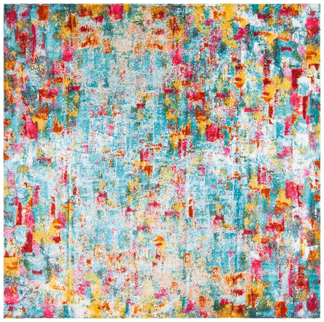Safavieh Luxor Lux332J Aqua/Fuchsia Rug - Safavieh - lux332j - 7sq