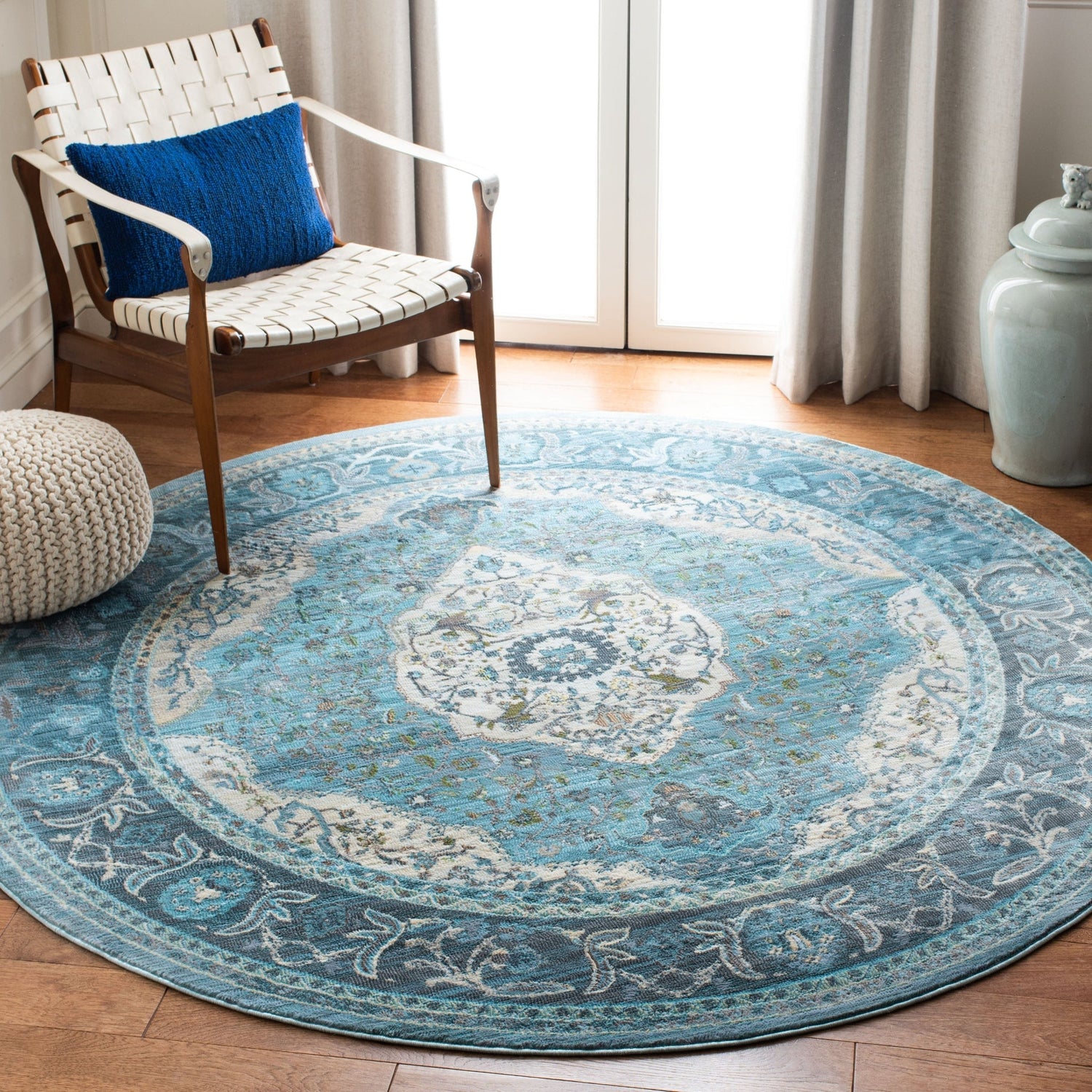 Safavieh Luxor Lux342K Turquoise/Beige Rug - Safavieh - lux342k - 7r