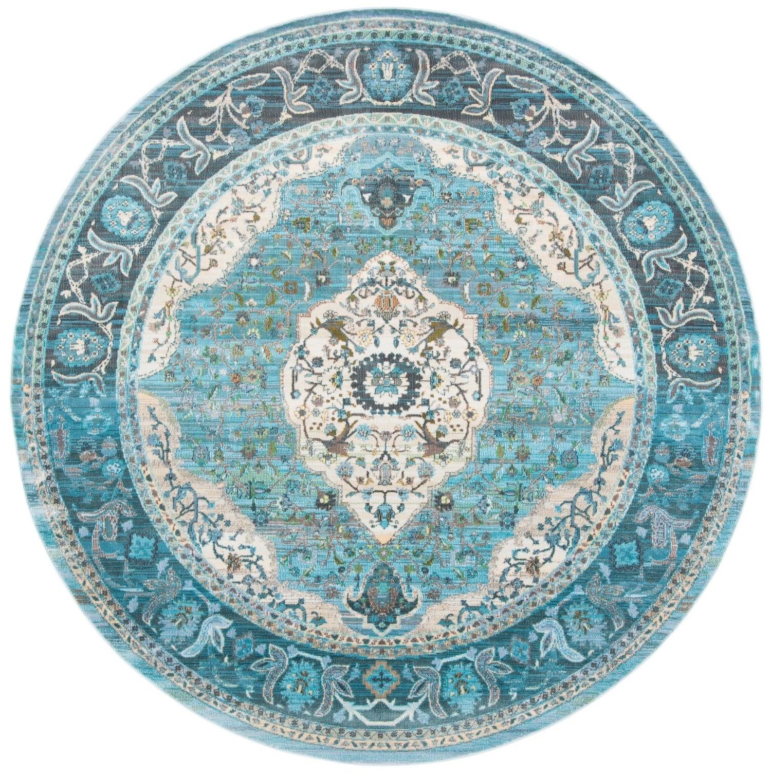 Safavieh Luxor Lux342K Turquoise/Beige Rug - Safavieh - lux342k - 7r