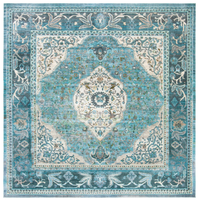 Safavieh Luxor Lux342K Turquoise/Beige Rug - Safavieh - lux342k - 7sq