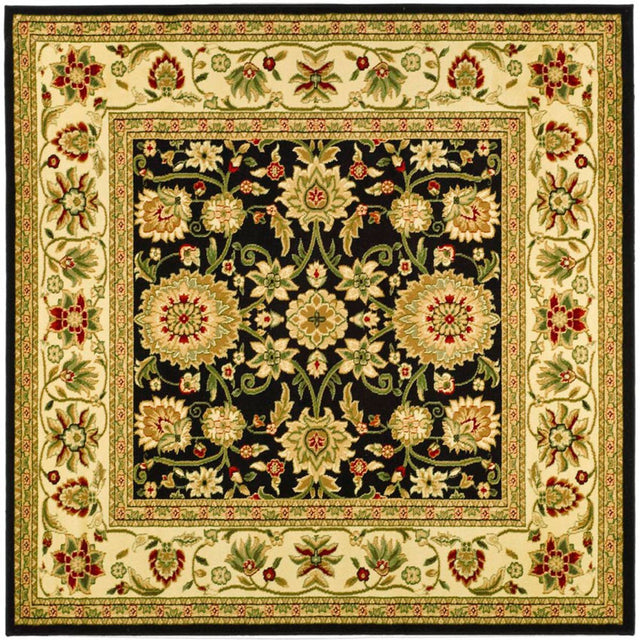 Safavieh Lyndhurst Lnh212A Black/Ivory Rug - lnh212a-3sq