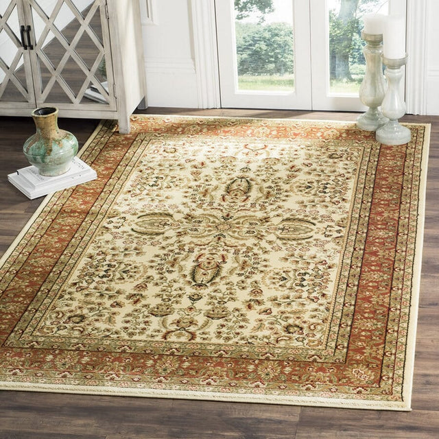 Safavieh Lyndhurst lnh214r Ivory / Rust Rugs - Safavieh - lnh214r - 3