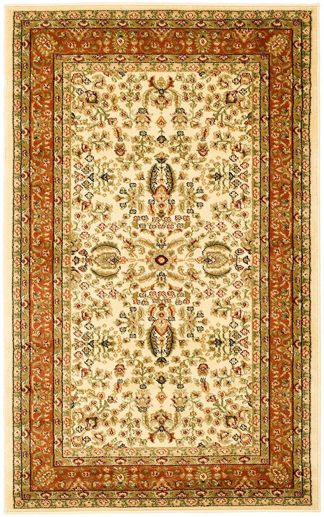 Safavieh Lyndhurst lnh214r Ivory / Rust Rugs - Safavieh - lnh214r - 5r
