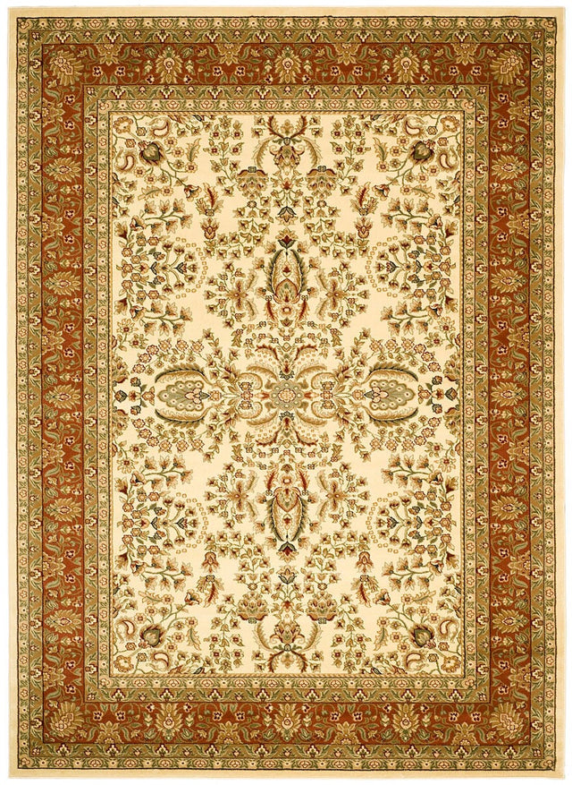 Safavieh Lyndhurst lnh214r Ivory / Rust Rugs - Safavieh - lnh214r - 5r