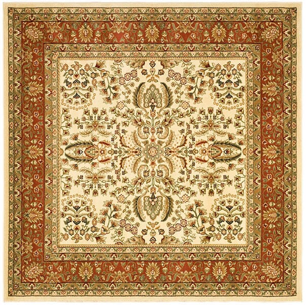 Safavieh Lyndhurst lnh214r Ivory / Rust Rugs - Safavieh - lnh214r - 6sq
