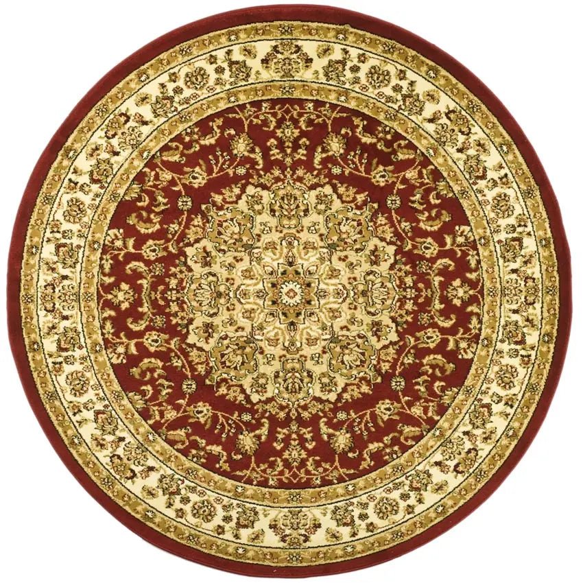 Safavieh Lyndhurst 5'-3" x 5'-3" Rug in Red / Ivory