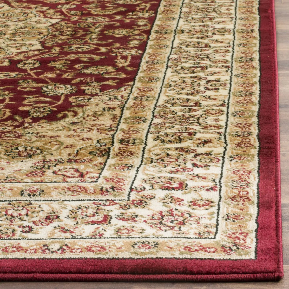 Safavieh Lyndhurst 4'-0" x 6'-0" Rug in Red / Ivory