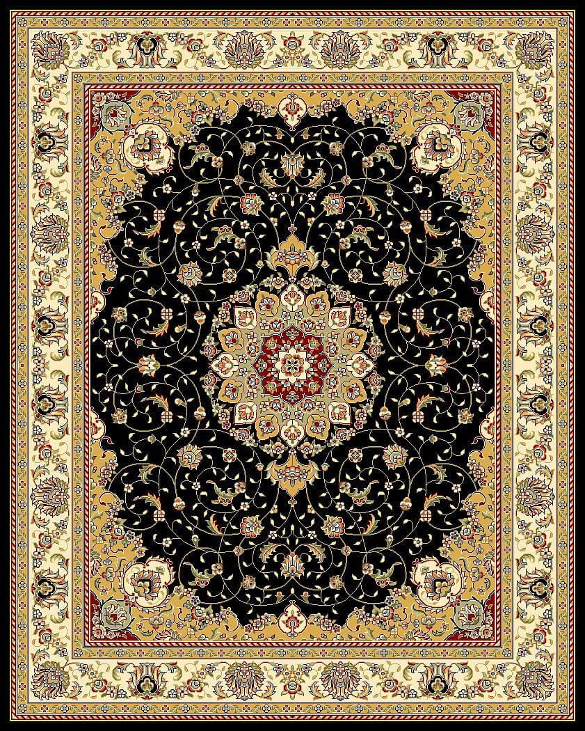 Safavieh Lyndhurst lnh329a Black / Ivory Rugs - Safavieh - lnh329a - 4r