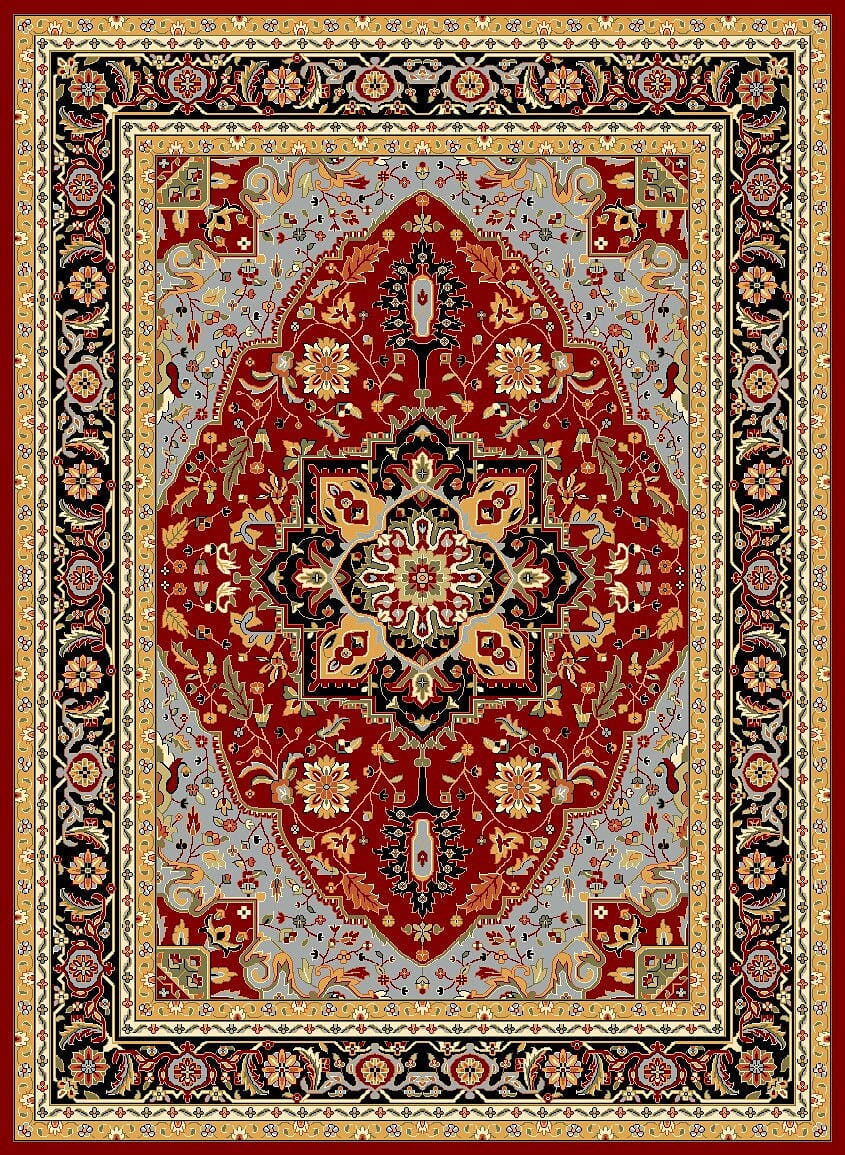 Safavieh Lyndhurst Lnh330B Red/Black Rug - Safavieh - lnh330b - 3r