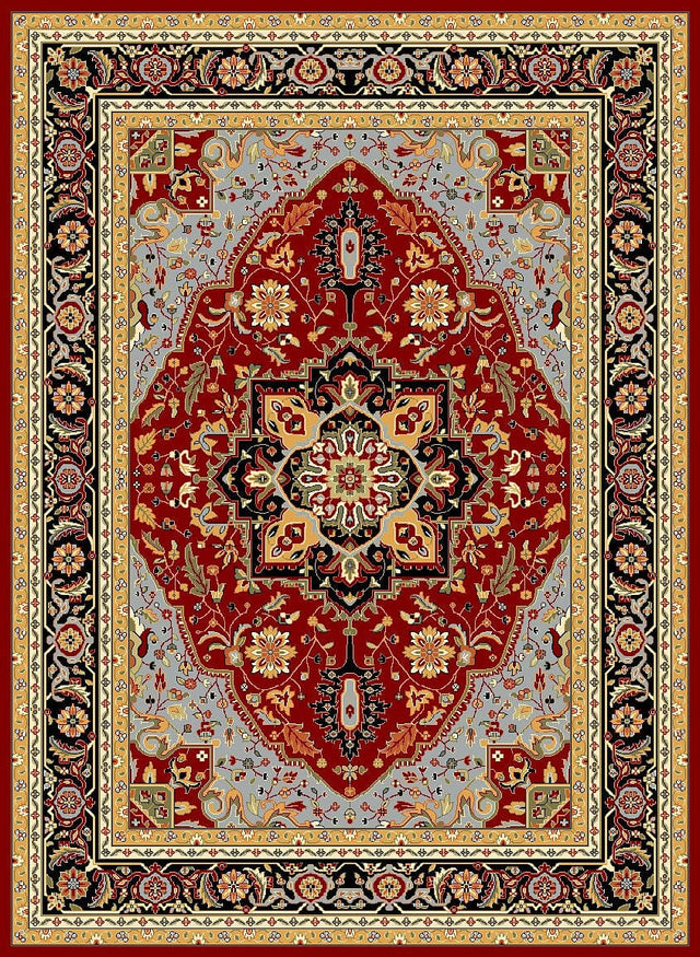 Safavieh Lyndhurst Lnh330B Red/Black Rug - Safavieh - lnh330b - 3r