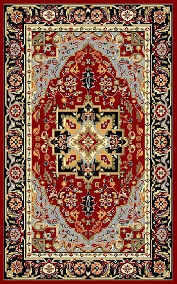 Safavieh Lyndhurst Lnh330B Red/Black Rug - Safavieh - lnh330b - 3r