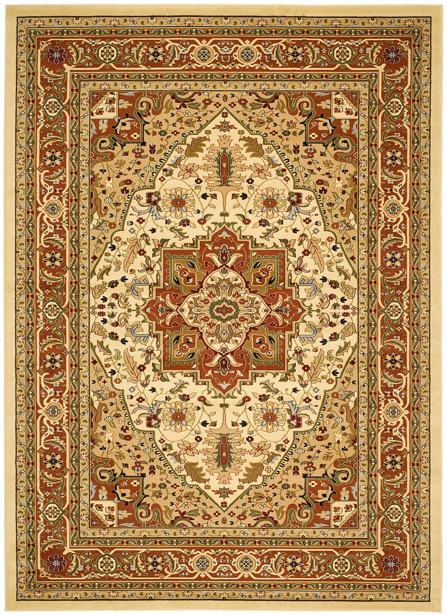 Safavieh Lyndhurst Lnh330R Ivory/Rust Rug - Safavieh - lnh330r - 3