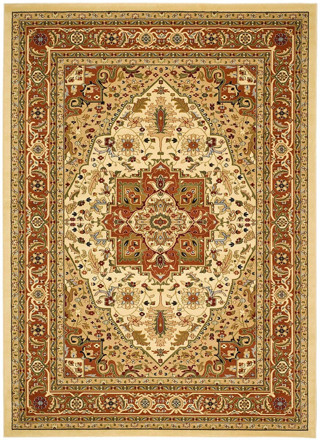 Safavieh Lyndhurst Lnh330R Ivory/Rust Rug - Safavieh - lnh330r - 3