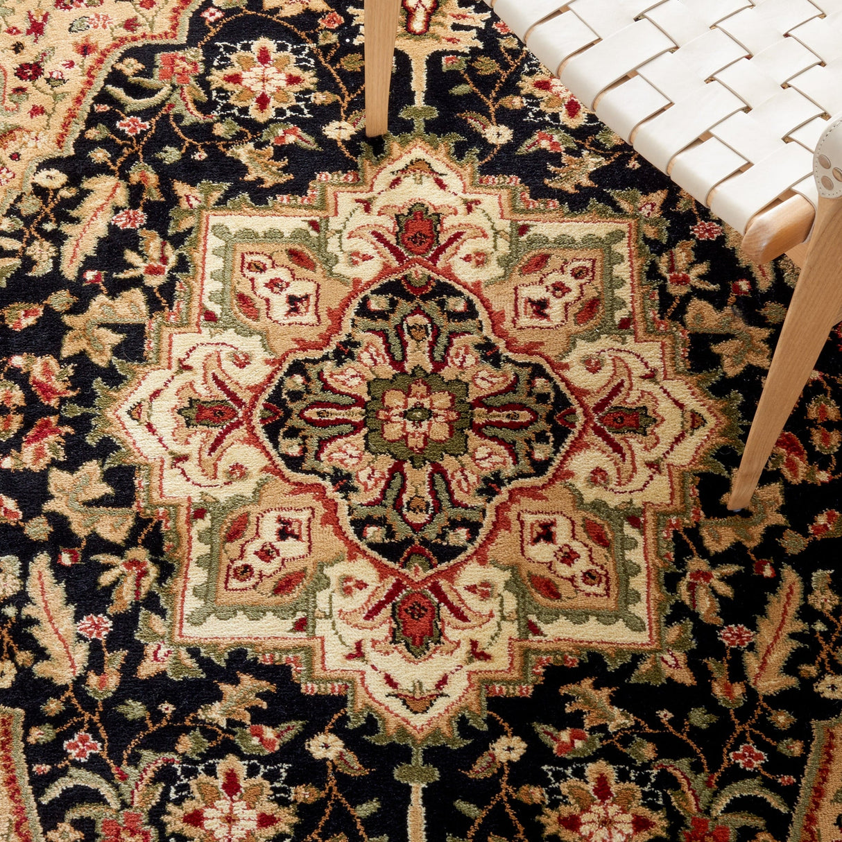 Safavieh Lyndhurst Lnh330Z Black/Beige Rug - Safavieh - lnh330z - 6r