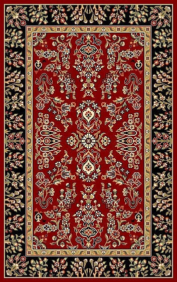 Safavieh Lyndhurst lnh331b Red / Black Rugs - Safavieh - lnh331b - 5r