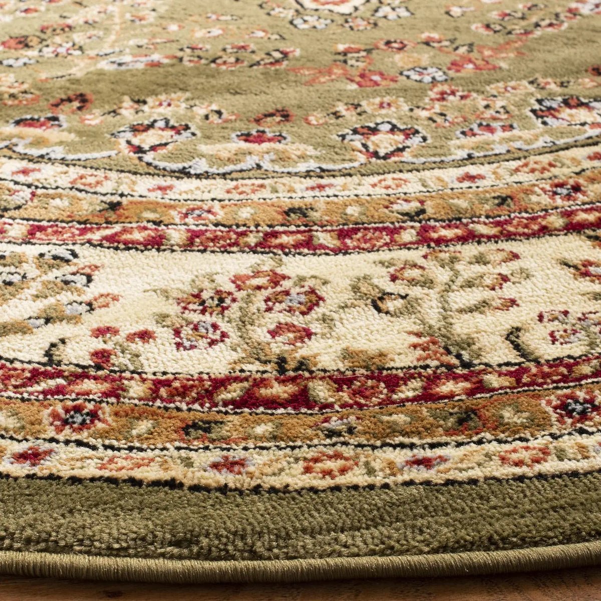 Safavieh Lyndhurst 5'-3" x 5'-3" Rug in Sage / Ivory