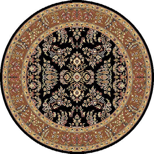 Safavieh Lyndhurst Lnh331D Black / Tan Rugs - Safavieh - lnh331d - 5r