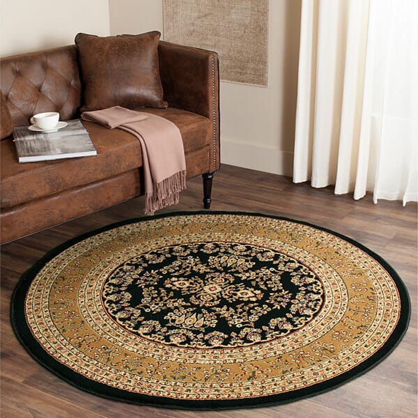 Safavieh Lyndhurst Lnh331D Black / Tan Rugs - Safavieh - lnh331d - 5r
