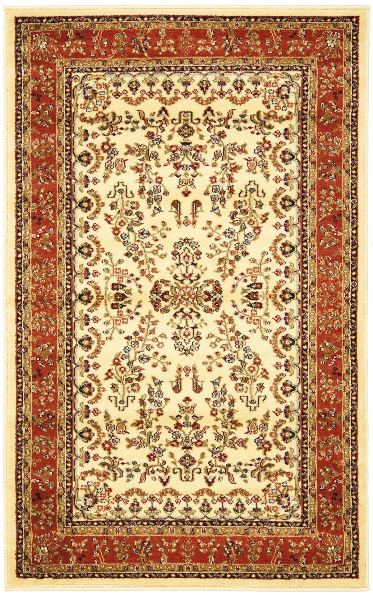 Safavieh Lyndhurst 3'-3" x 5'-3" Rug in Ivory / Rust