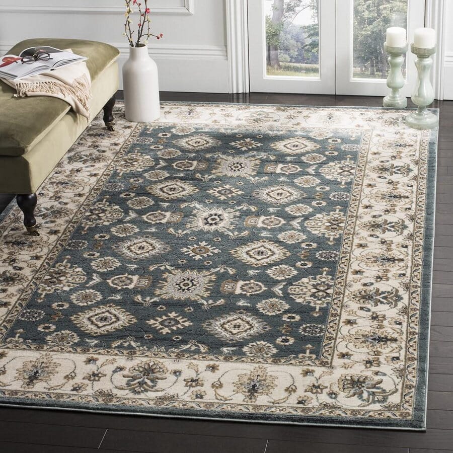 Safavieh Lyndhurst Lnh332T Teal / Cream Rugs - Safavieh - lnh332t - 3