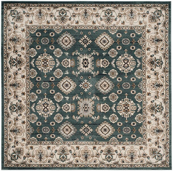 Safavieh Lyndhurst Lnh332T Teal / Cream Rugs - Safavieh - lnh332t - 7sq