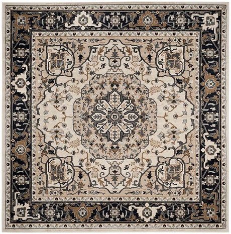 Safavieh Lyndhurst Lnh334K Cream / Navy Rugs - Safavieh - lnh334k - 7sq