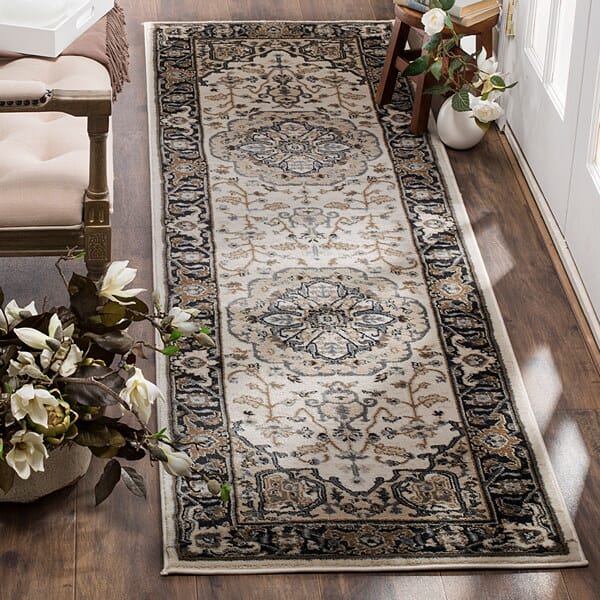 Safavieh Lyndhurst Lnh334K Cream / Navy Rugs - Safavieh - lnh334k - 7sq