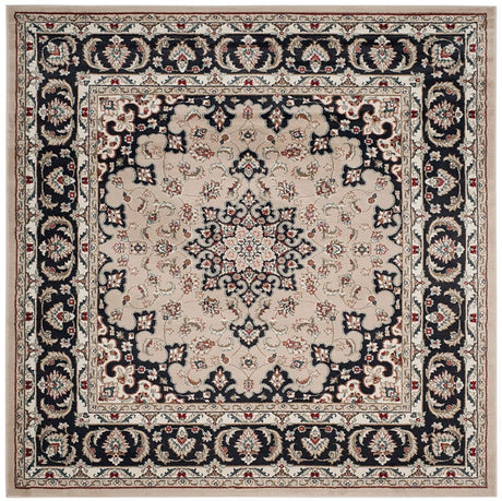 Safavieh Lyndhurst Lnh336K Cream / Anthracite Rugs - Safavieh - lnh336k - 7sq
