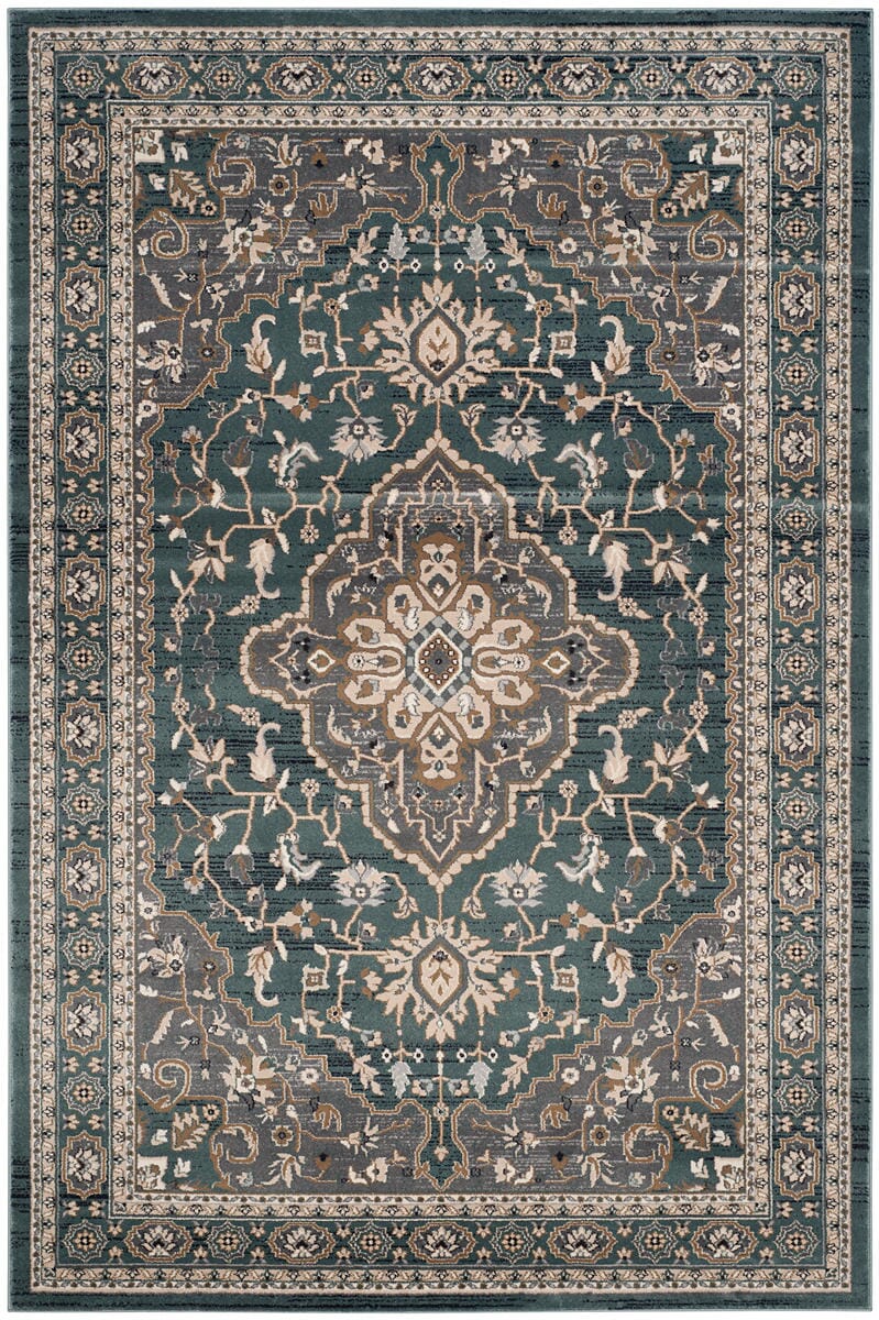 Safavieh Lyndhurst Lnh338A Teal / Grey Rugs - Safavieh - lnh338a - 3