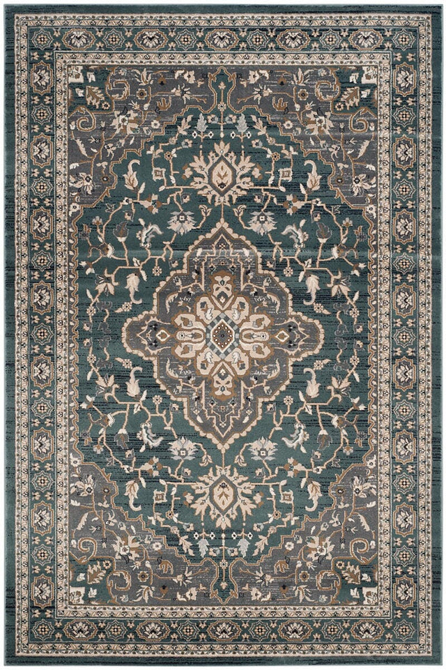 Safavieh Lyndhurst Lnh338A Teal / Grey Rugs - Safavieh - lnh338a - 3