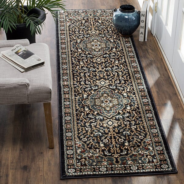 Safavieh Lyndhurst Lnh338C Anthracite / Teal Rugs - Safavieh - lnh338c - 3