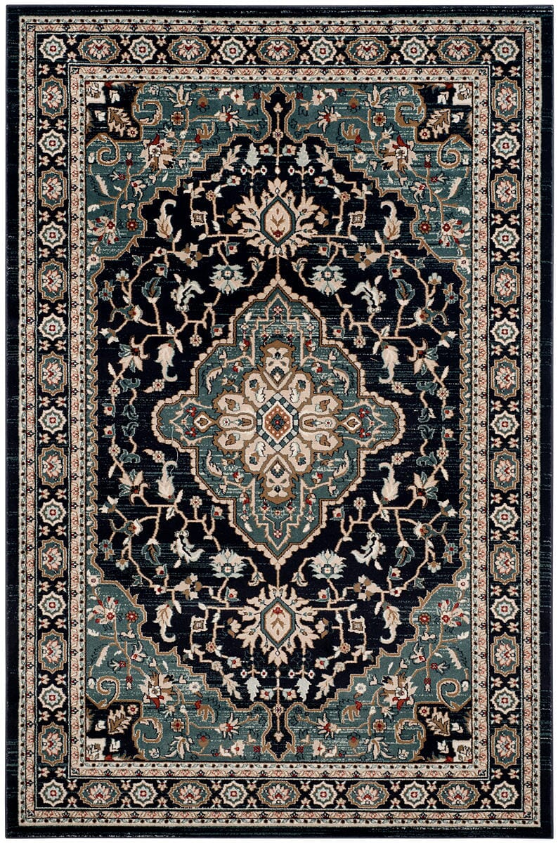 Safavieh Lyndhurst Lnh338C Anthracite / Teal Rugs - Safavieh - lnh338c - 3