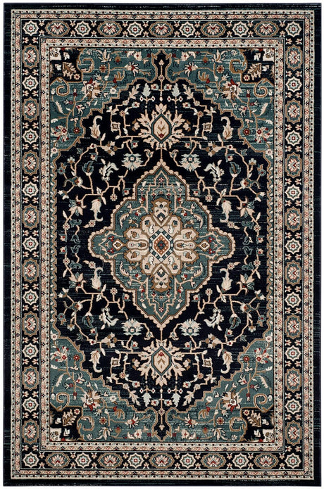 Safavieh Lyndhurst Lnh338C Anthracite / Teal Rugs - Safavieh - lnh338c - 3