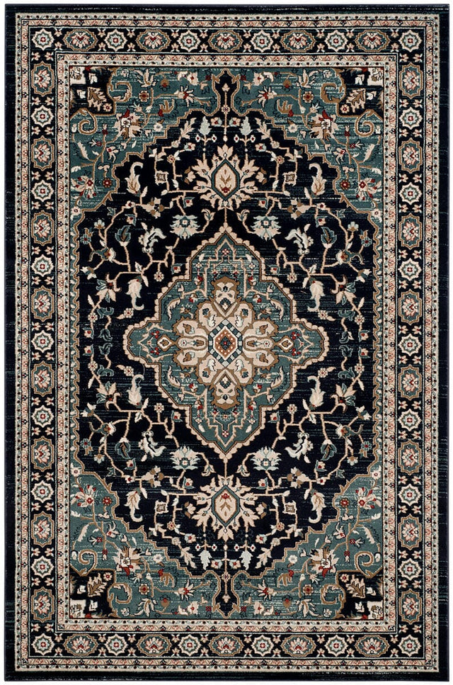 Safavieh Lyndhurst Lnh338C Anthracite / Teal Rugs - Safavieh - lnh338c - 3