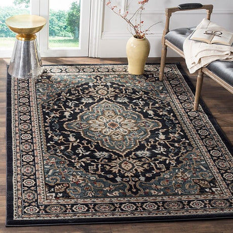 Safavieh Lyndhurst Lnh338C Anthracite / Teal Rugs - Safavieh - lnh338c - 3