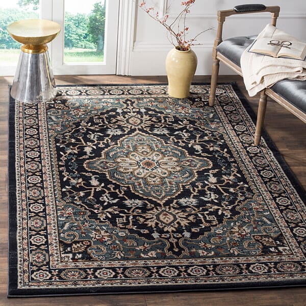 Safavieh Lyndhurst Lnh338C Anthracite / Teal Rugs - Safavieh - lnh338c - 3
