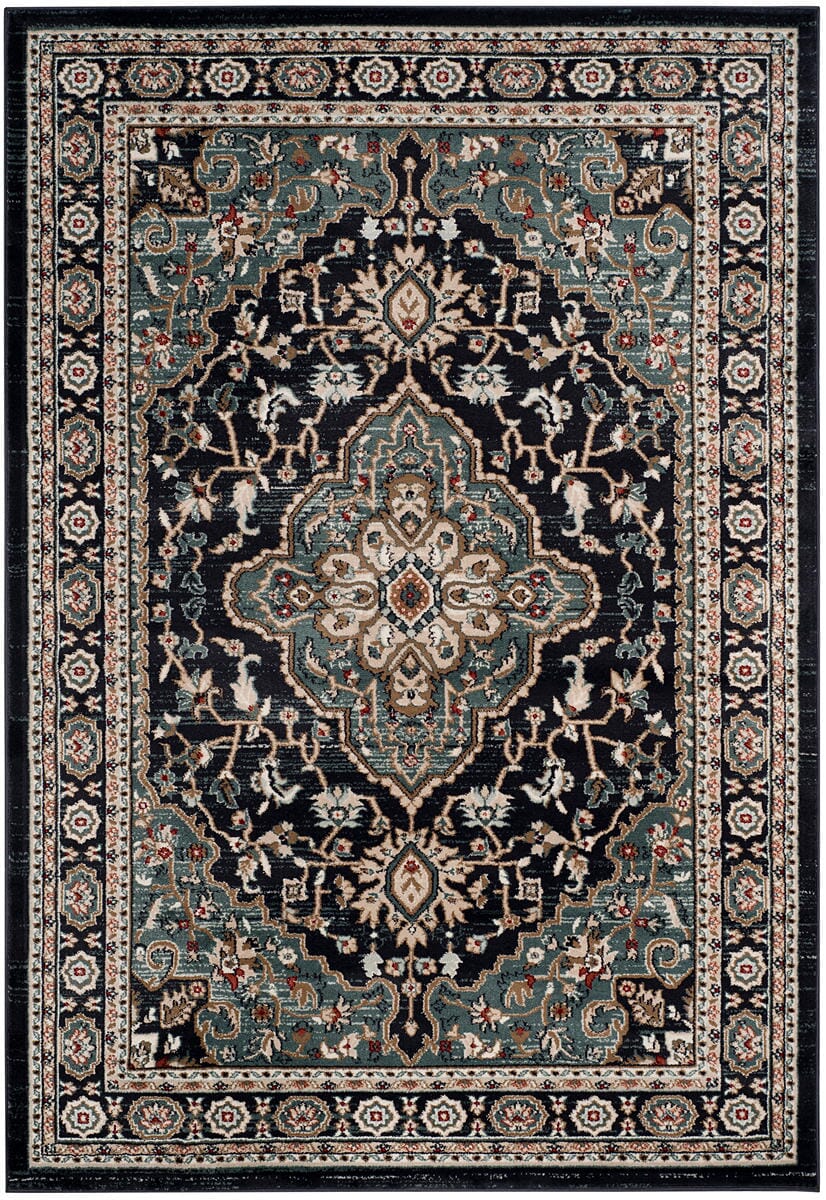 Safavieh Lyndhurst Lnh338C Anthracite / Teal Rugs - Safavieh - lnh338c - 3