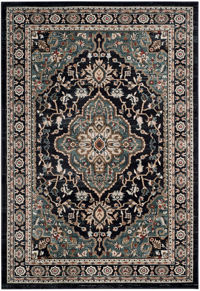 Safavieh Lyndhurst Lnh338C Anthracite / Teal Rugs - Safavieh - lnh338c - 3
