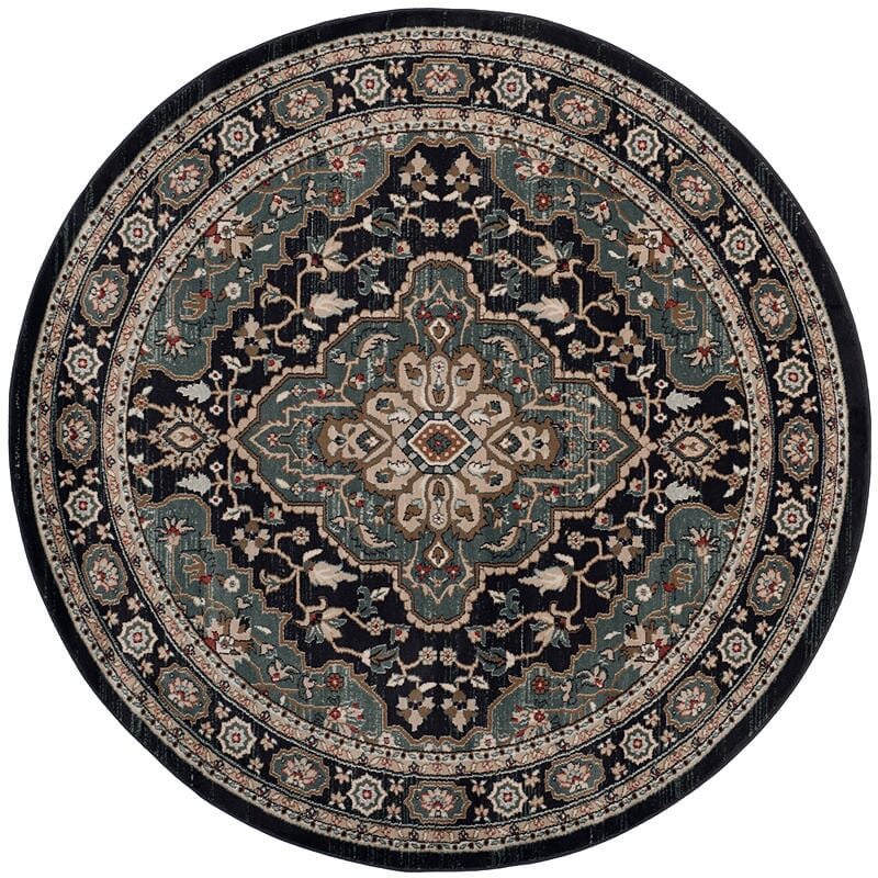 Safavieh Lyndhurst Lnh338C Anthracite / Teal Rugs - Safavieh - lnh338c - 3
