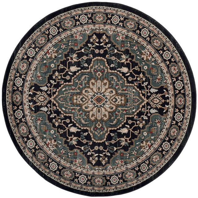 Safavieh Lyndhurst Lnh338C Anthracite / Teal Rugs - Safavieh - lnh338c - 7r