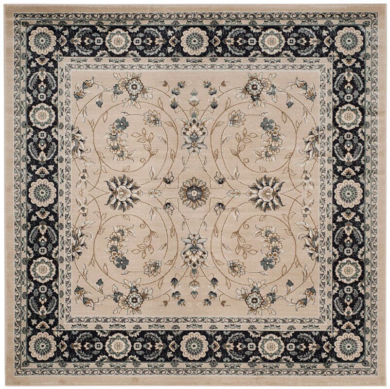 Safavieh Lyndhurst Lnh340K Light Beige / Anthracite Rugs - Safavieh - lnh340k - 7sq