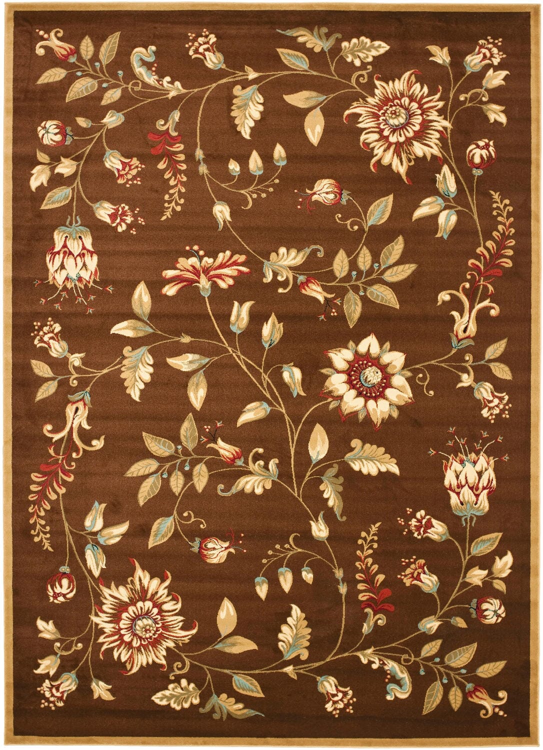 Safavieh Lyndhurst Lnh552 - 5291 Green / Multi Rugs - Safavieh - lnh552 - 5291 - 7sq