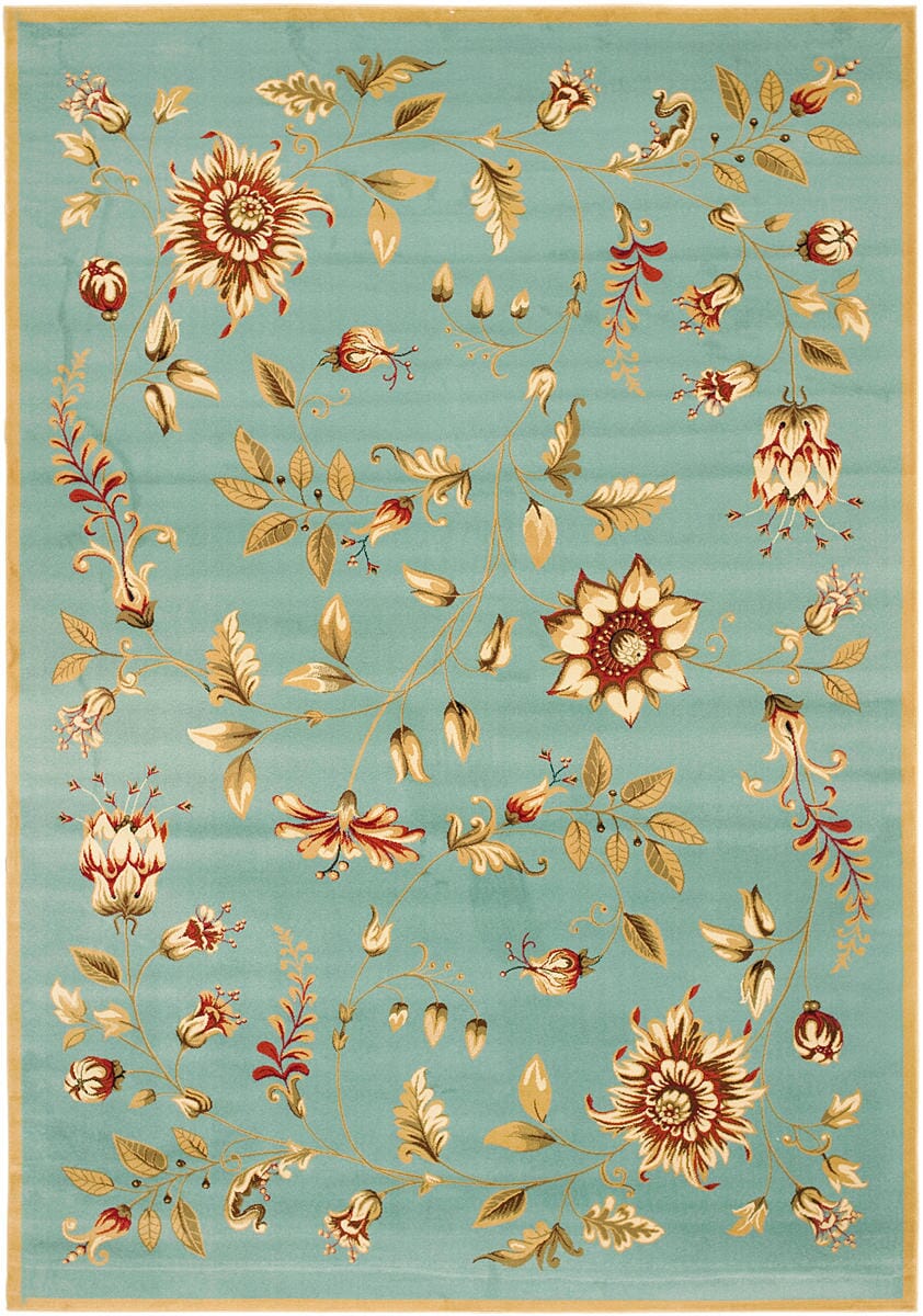 Safavieh Lyndhurst Lnh552 - 6591 Blue / Multi Rugs - Safavieh - lnh552 - 6591 - 5r