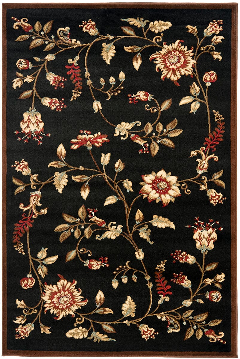 Safavieh Lyndhurst Lnh552 - 9091 Black / Multi Rugs - Safavieh - lnh552 - 9091 - 5r