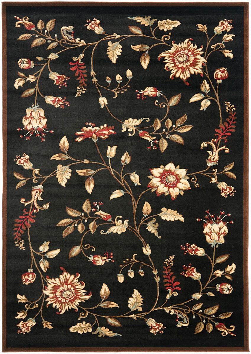 Safavieh Lyndhurst Lnh552 - 9091 Black / Multi Rugs - Safavieh - lnh552 - 9091 - 7sq